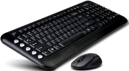 Комплект A4Tech 7200N+мышь V-Track (беспроводные) 