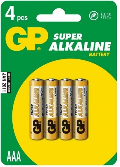 Батарейка GP Super alkaline LR3 (24A) BL4 