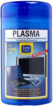 Салфетки Top House PLASMA для ЖК- экранов в тубе 75 шт 