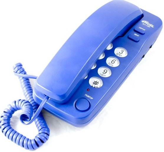 Телефон Ritmix RT-100 синий 