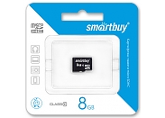 Флеш карта SmartBuy micro SDHC 8Gb class 10 