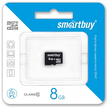 Флеш карта SmartBuy micro SDHC 8Gb class 10 