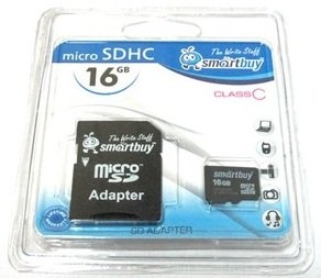 Флеш карта SmartBuy micro SDHC 16Gb class 10 