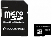 Флеш карта Silicon Power micro SDHC 32Gb class 10 