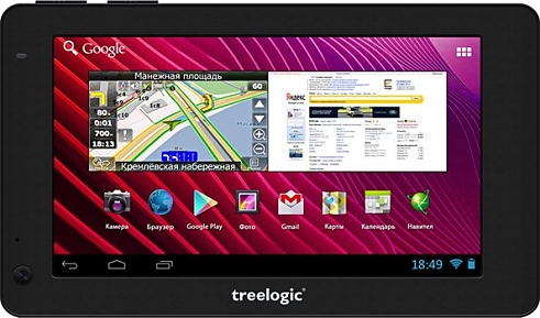 Планшетный компьютер Treelogic Gravis 71G 8Gb Навител T01145682