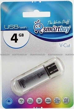 Флеш диск USB SmartBuy 4 GB V-Cut 