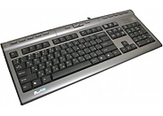 Клавиатура A4Tech KLS-7MUU серебр-черная, USB 