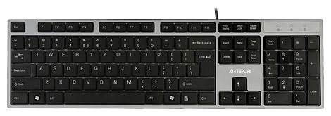 Клавиатура A4Tech KD-300 Silver Grey X-Slim USB 