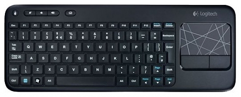 Клавиатура Logitech K400 black wireless tough 