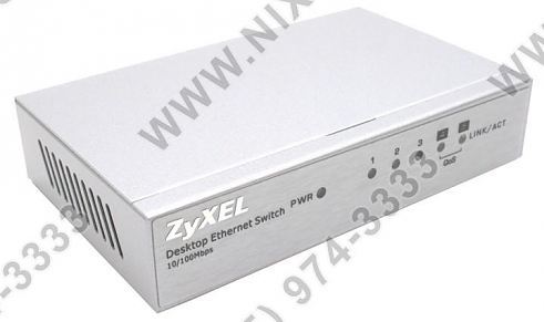 Коммутатор Zyxel 5 портов 10100 Fast Ethernet 2 приоритетных порта (ES-105A) 