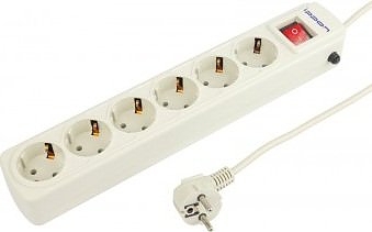 Сетевой фильтр Ippon BK232 (6 oultet power strip 3.0 meters) белый 