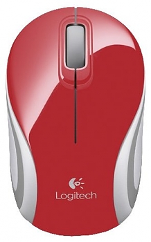 Мышь Logitech Mini M187 red беспроводная USB (910-002737) 