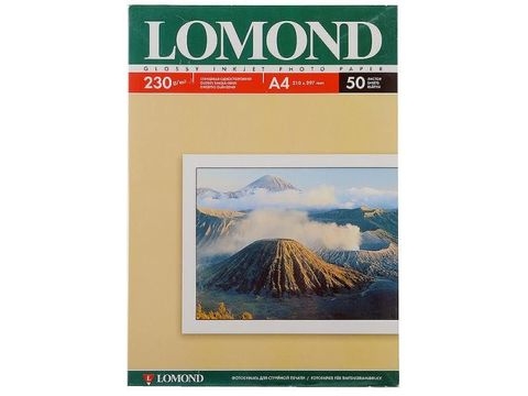 Бумага Lomond A4 230г/м2 50л., глянцевая (0102022) 