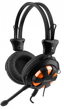 Наушники с микрофоном A4Tech HS-28 (Orange Black) 