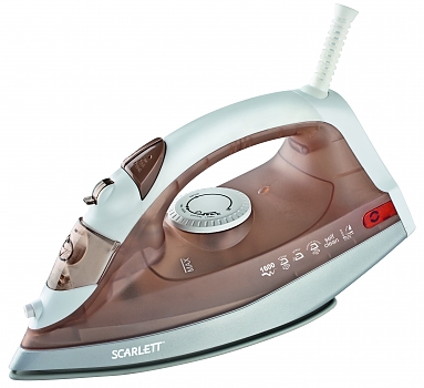 Утюг Scarlett SC-135S белый/коричневый 
