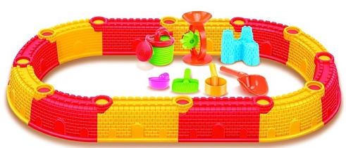 Игровой набор Hualian Toys песочница сборная с аксессуарами 