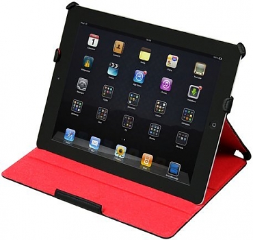 Чехол для планшетных компьютеров PortDesigns TAIPEI iPad2 new <br>Black/Red 