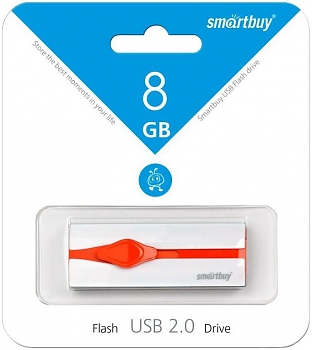 Флеш диск USB SmartBuy Comet 8 Gb White 