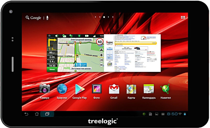 Планшетный компьютер Treelogic Gravis 75 3G 8Gb IPS Навител T01162418