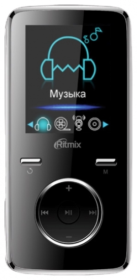 MP3 плеер на флеш карте Ritmix RF-4950   FM 8Gb black 