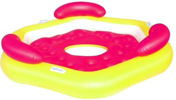 Игрушка для пляжа Bestway  Шезлонг для отдыха на воде 191х178 см для троих 