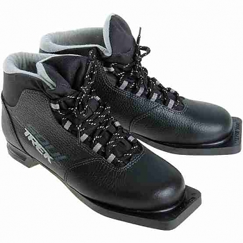 Ботинки лыжные TREK Soul НК  NN 75 (черный,лого серый) размер 45 