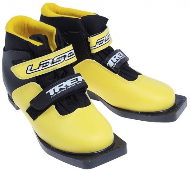 Ботинки лыжные TREK Laser ИК Россия (желтый,лого белый) размер 31 