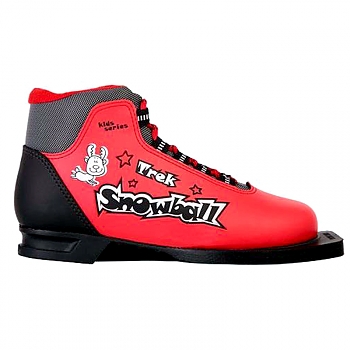 Ботинки лыжные TREK Laser ИК Россия (красный,лого черный) размер 30 