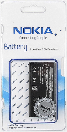 Аккумулятор для мобильных телефонов Nokia BV-5S X2 dual 