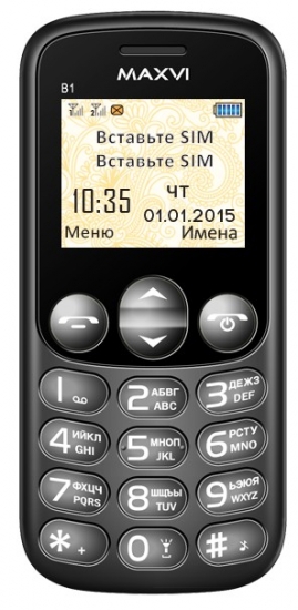 Мобильный телефон Maxvi B1 black 