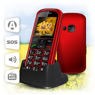Мобильный телефон Ginzzu R12D red 