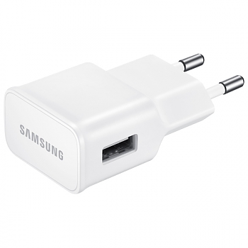 Зарядное устройство для мобильных Samsung сетевое+microUSB 2A white 