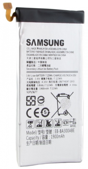 Аккумулятор для мобильных телефонов Samsung Тех.Упак. EB-BA300ABE A300/A3 