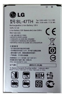 Аккумулятор для мобильных телефонов LG Тех.Упак. BL-47TH D838 G PRO 2 