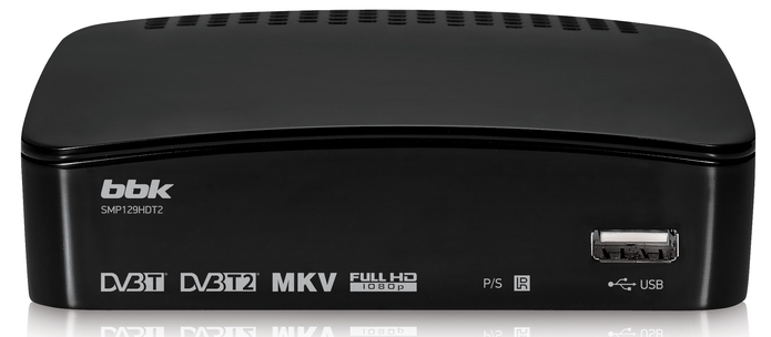 ТВ приставка BBK SMP129HDT2 черн 