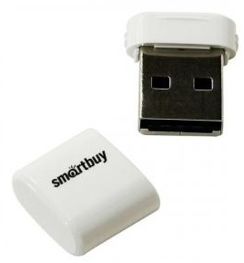 Флеш диск USB SmartBuy 32 Gb LARA White 
