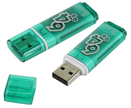 Флеш диск USB SmartBuy 64 Gb Glossy Green SB64GBGS-G 