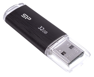 Флеш диск USB Silicon Power 32 Gb ULTIMA U02 Black 