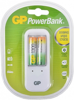 Зарядное устройство GP PB410GS130-2CR2 + (2 x R6 1300mAh) 