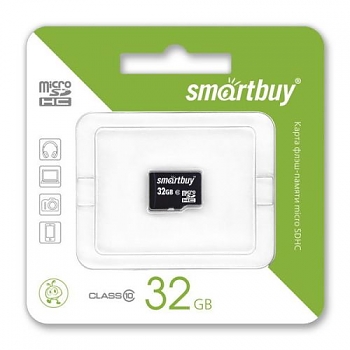 Флеш карта SmartBuy micro SDHC 32 Gb Class 10 без адаптера 
