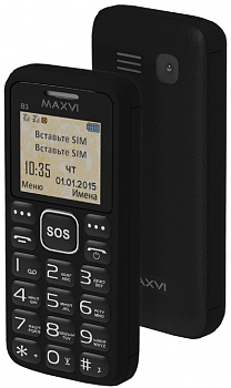 Мобильный телефон Maxvi B3 black 