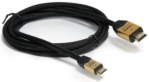 Кабель Krauler HDMI-mini, 24GOLD, 1.8м, блистер 