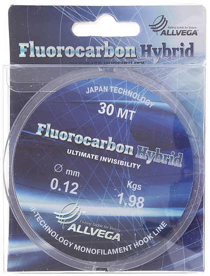 Леска ALLVEGA Fluorocarbon Hybrid 0.12 30м 