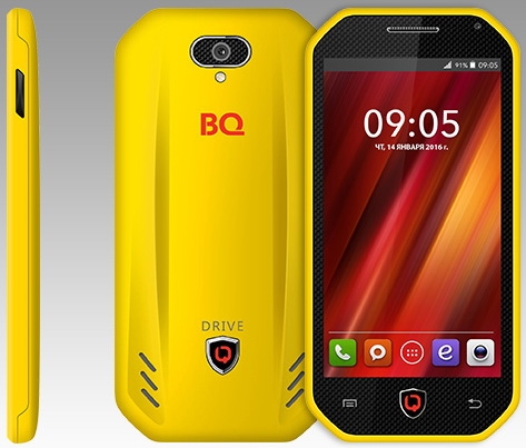 Смартфон BQ BQS-4570 Drive yellow 