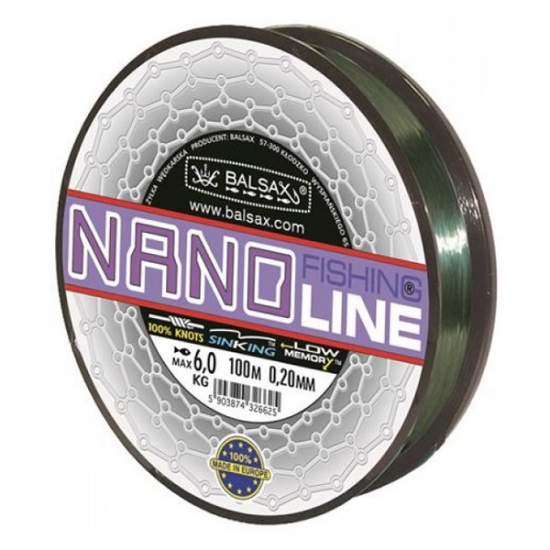 Леска BALSAX Nano Fishing Lines 0.30 100м 