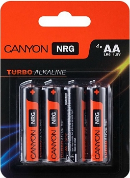 Батарейка Canyon NRG alkaline LR6/AA BL4 