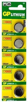 Батарейка GP CR2025 BL5 