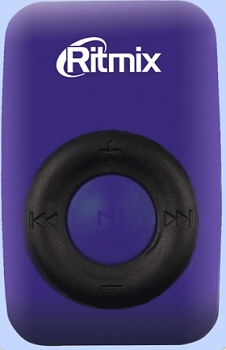MP3 плеер на флеш карте Ritmix RF-1010 Blue microSD до 16 Gb 