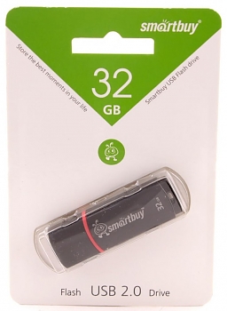 Флеш диск USB SmartBuy 32Gb Crown Black 