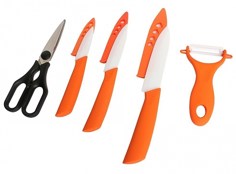 Набор ножей Euro kitchen EUR-16035-06 orange 